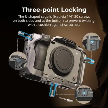 SmallRig FX3 FX30 HawkLock Quick Release Camera Cage Kit for Sony with Cable Clamp 4770 detail image