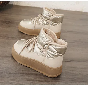 K2905 High Quality Women's Winter Warm Cotton Snow Boots Thickened Non-Slip and Breathable Waterproof Design