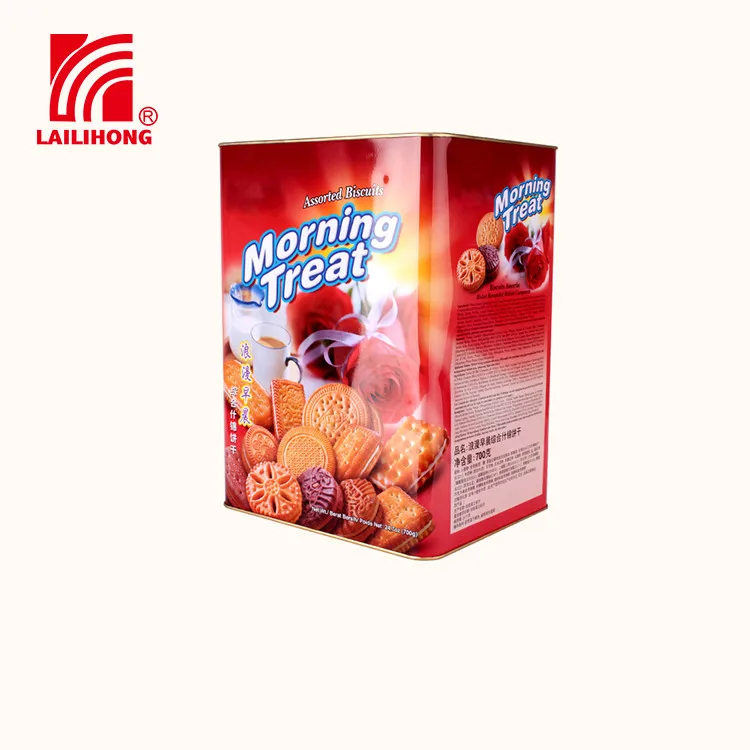 China Factory Cracker Bakery Tin Biscuit Private Label Gluten Free Cookies