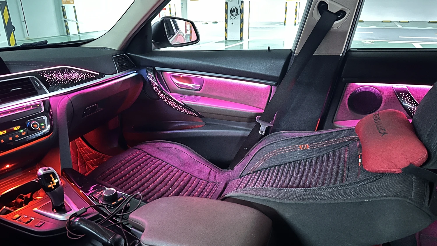 ICarsin 64 Colors Dynamic Star Ambient Light Upgrade Kit for BMW F30 F34 3 Series 2014-2019 Interior LED Lighting Accessories