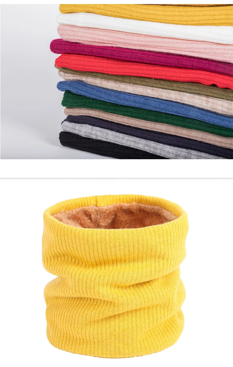 2023 Women Fleece Neck Warmer Windproof Snood Winter Thermal Neck
