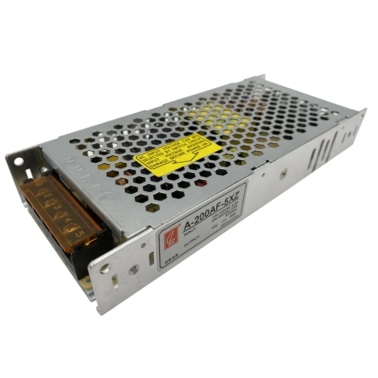 High Quality 110volt Input 5v 40a 200w CZCL Slim Power Supply for Led Display Screen