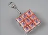 Nine-key transparent bright red f