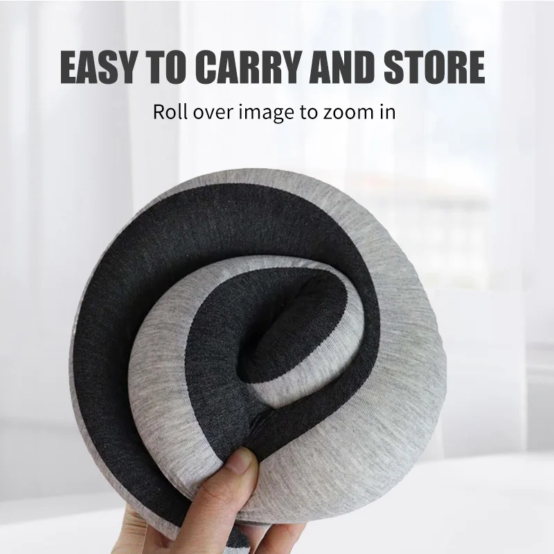 2024 Stuffable Billebon Premium the  Travel Memory Foam  Neck Support Pillow for Travelling Airplane
