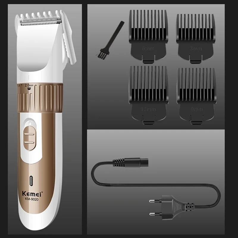 Машинка для стрижки волос Kemei электробритва перезаряжаемая машинка мужчин триммер бороды