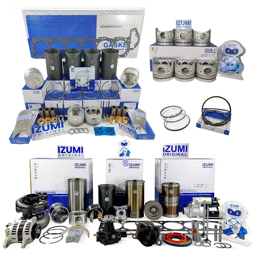 IZUMI ORIGINAL K4D K4F K4M K4N Diesel Engine Parts Overhaul Rebuild Repair Liner Kit FOR MITSUBISHI