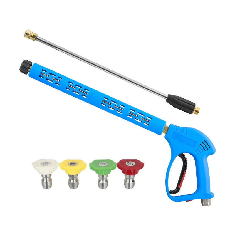 SPS 5000PSI High Pressure Power Washer Nozzle Water Cleaning Spray Blue Gun With Nozzle Wand for Car Wash