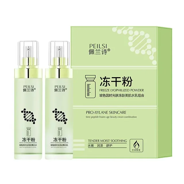 Freeze dried water emulsion 2Set Skin Care set gift box Moisturizing essence cream skin care product set