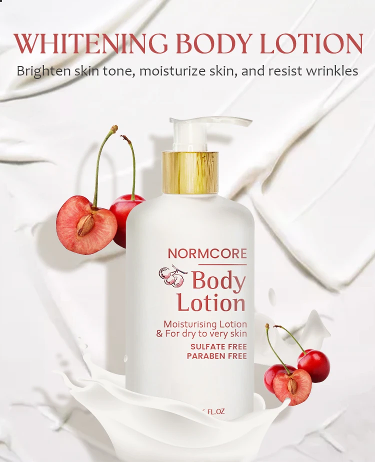 Custom Private Label Bodi Cream Dark Skin Whitening Goat Milk Vitamin C