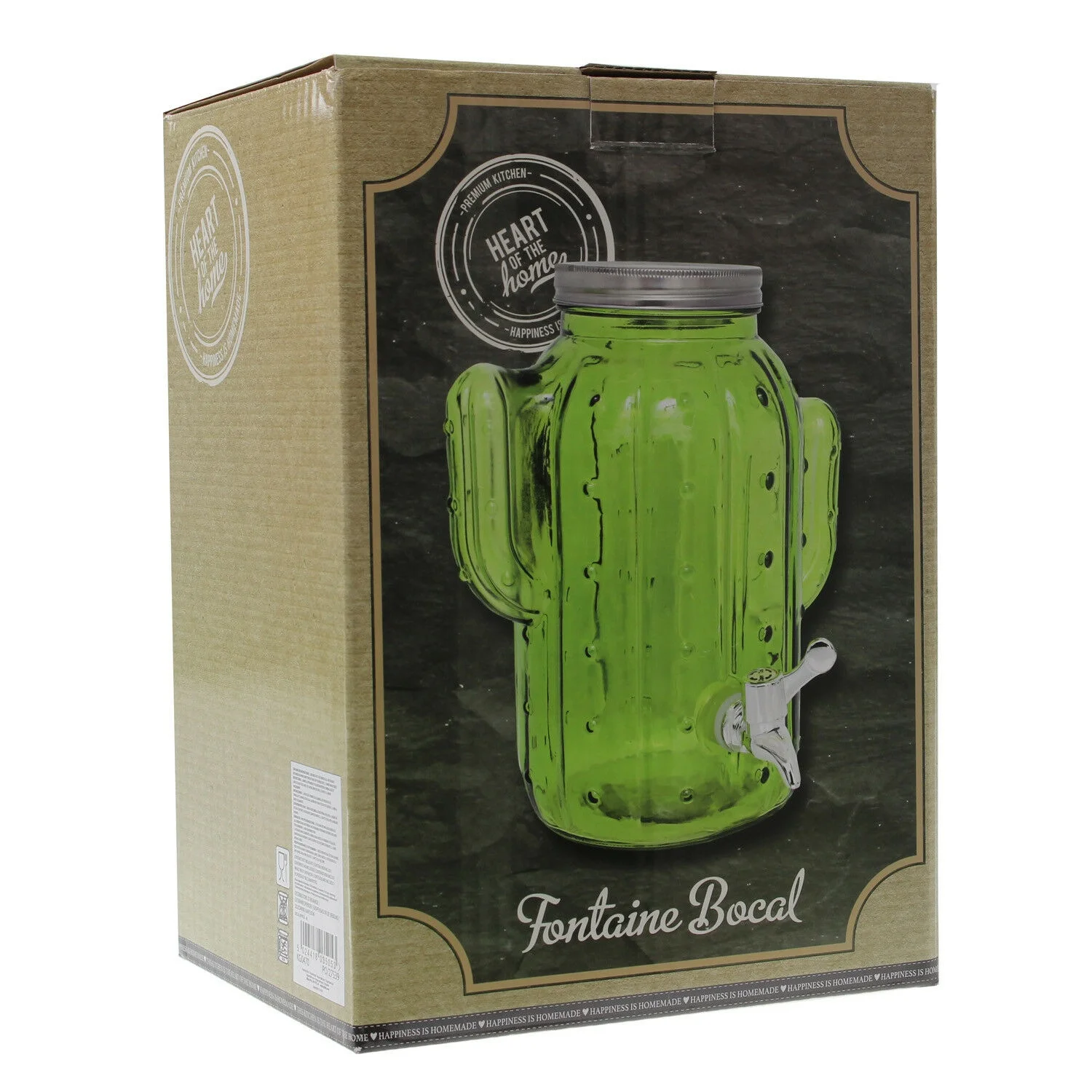 4L groer grner Glas kaktus spender Jar Drink Cocktail mit Tap Juice Home