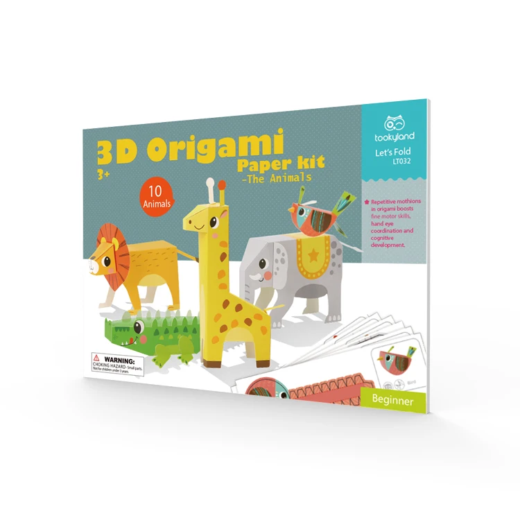 3d origami paper craft kit for