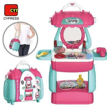 Juguetes De Maquillaje | Portable Kids Backpack Dressing Table Toy ...