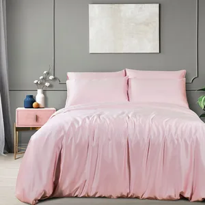 Silk Bed Sheet Set 6 Pcs  Bedsheet 100% Silky Lyocell Eucalyptus Bed Sheet 60S Bedding Sets With Pillow Case