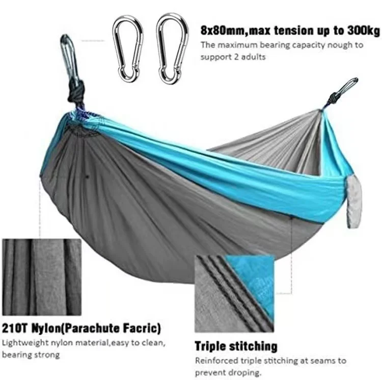 durable outdoor adult hammock portable folding hammock with stand