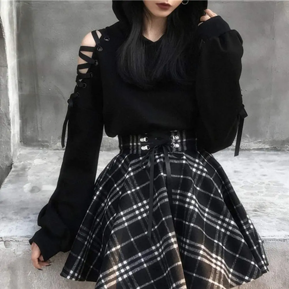 cat ear crop top hoodie