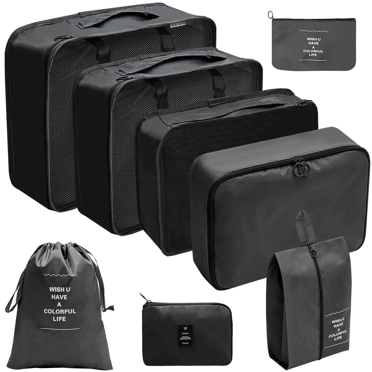Wholesale Custom Clothes Travel Luggage Foldable Packing Storage Box Organizers for Travel Accessories