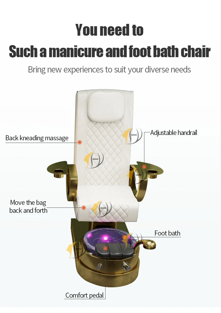 Silla De Pedicura Lujo 2023 Modern Luxury Seat Covers Manicure Massage