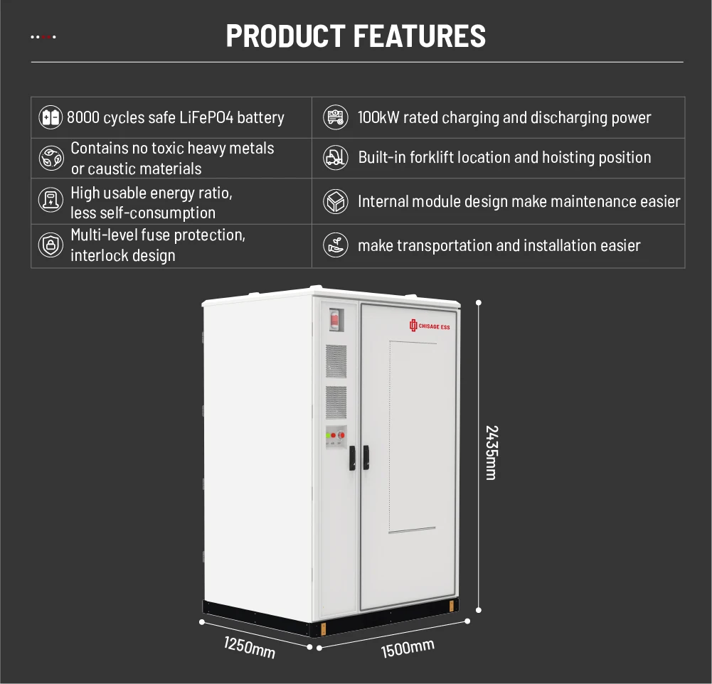 100Kw 215kWh Lithium Ion Battery ESS Container Energy Storage System ...