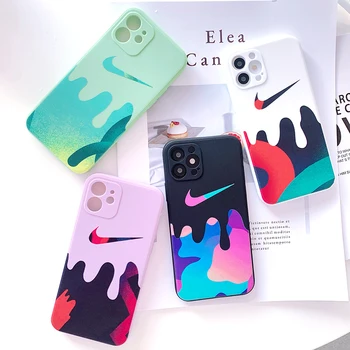 LOGO Custom Phone Case for iPhone 13 12 11 Pro Xs X XR Max 8 7 SE Brand Customize Silicone Cases Soft Black Cover
