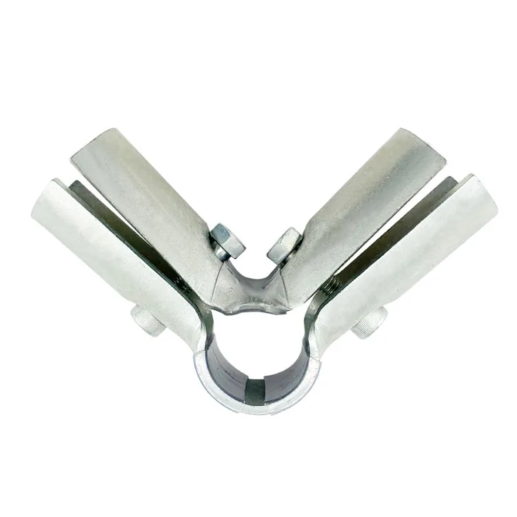 3/4inch 90 Degree Structural Pipe Connector 3 Way Metal Joint Tubing Clamp Steel Corner Fitting End Rails Clamps supplier