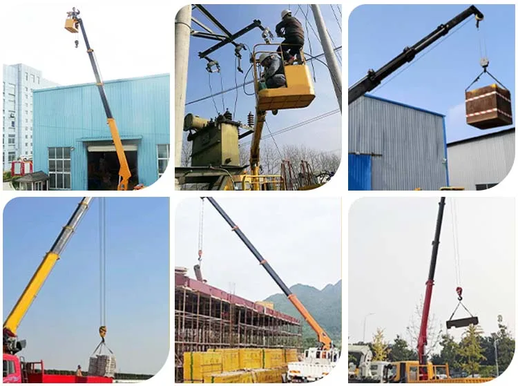 Multi-purpose Construction Crane - 12-16 Ton Truck Crane CE Certified Utility Vehicle 12