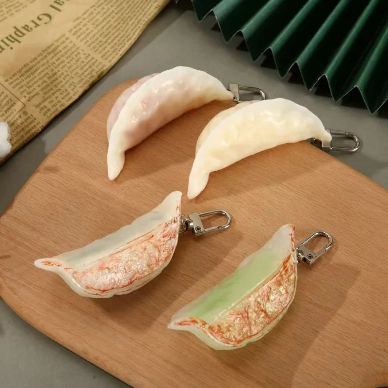 Simulation Food Color Dumplings Fried Dumpling Model Chinese Dim Sum Play Toys