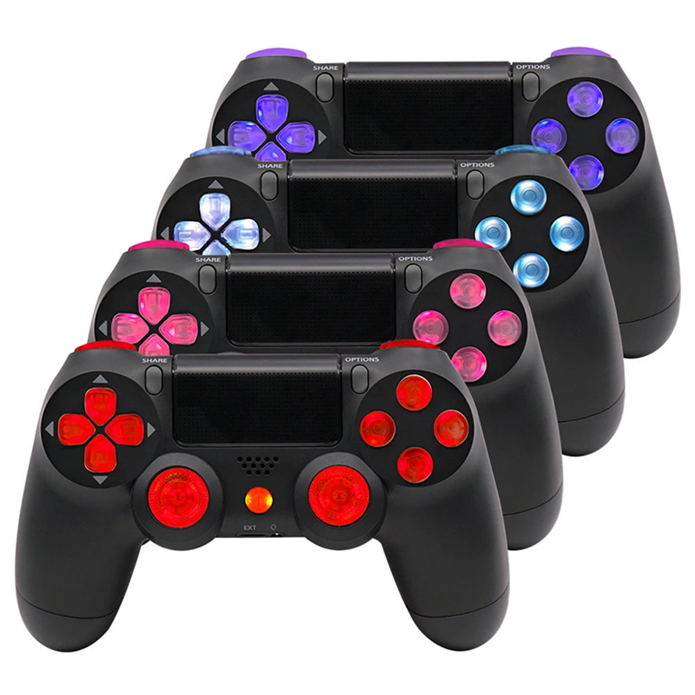 For Ps4 Wireless Controller Led Mod Kit Button Joystick Lights Flash ...