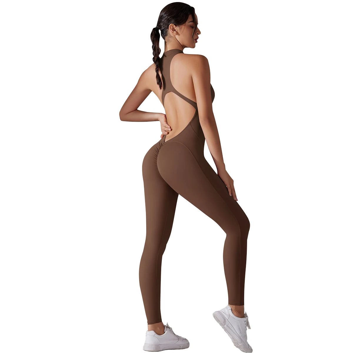 Wholesale Sexy One Piece Fitness Jumpsuit Butt Lift Yoga Pants Women Sports Wear One piece Yoga Pants Legging