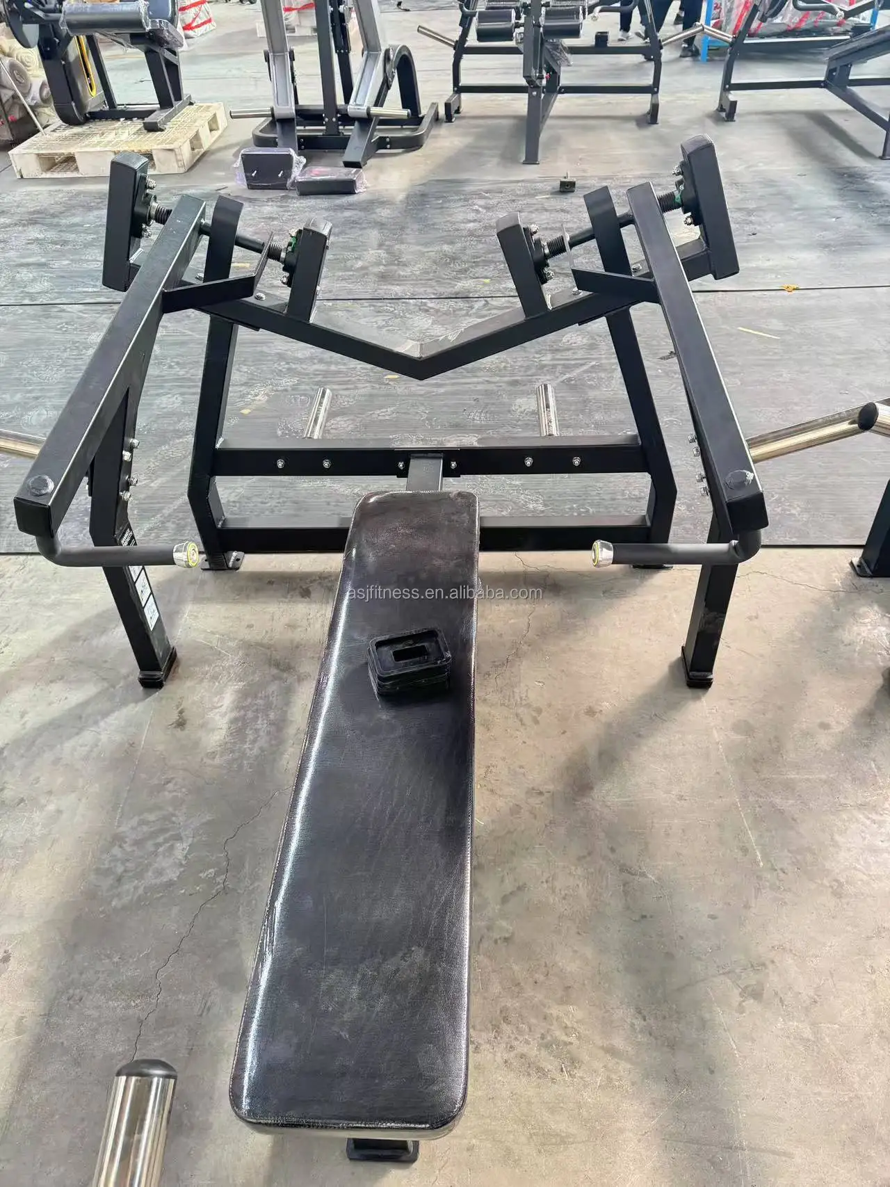 商用使用ジム機器プレートローテッドXM08水平ベンチプレスウェイト