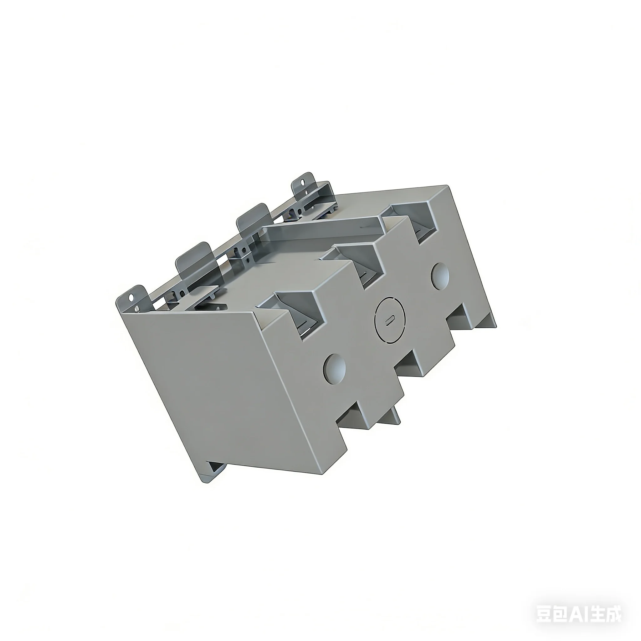 W355R Switch Outlet Box Old Work Carlon 3 Gang Blue Ear Brackets Wall PVC Clamp Junction Electrical Plastic Conduit Switch Box