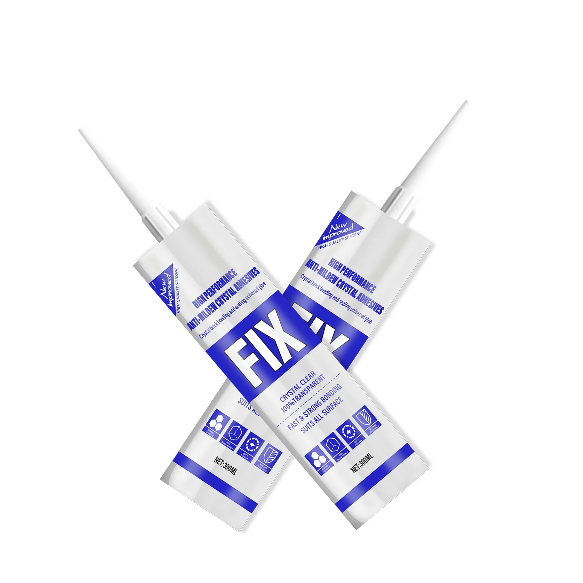 Direct Sale High Performance Crystal Adhesives & Sealants Anti-Mildew Product