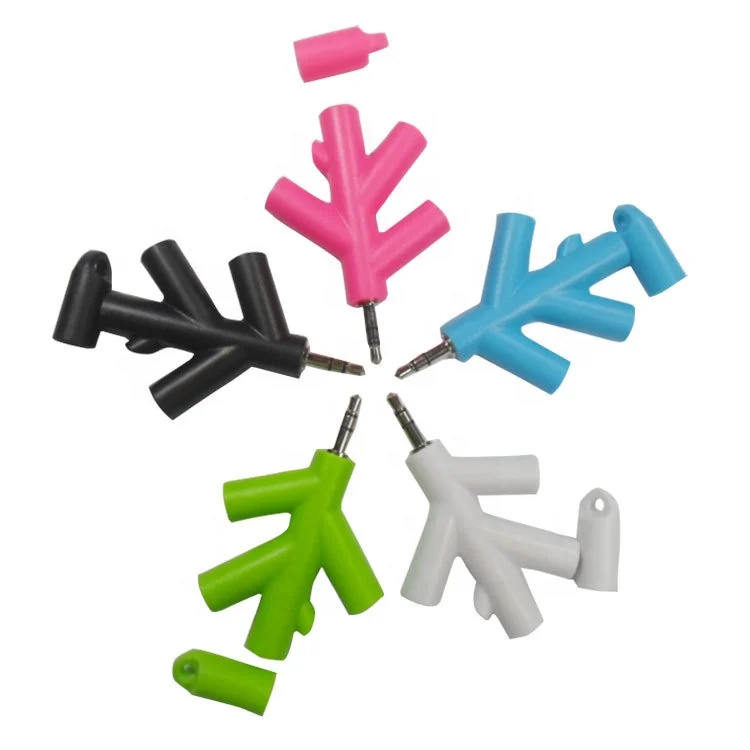 4 Way Headphones Aux Splitter 3.5mm 