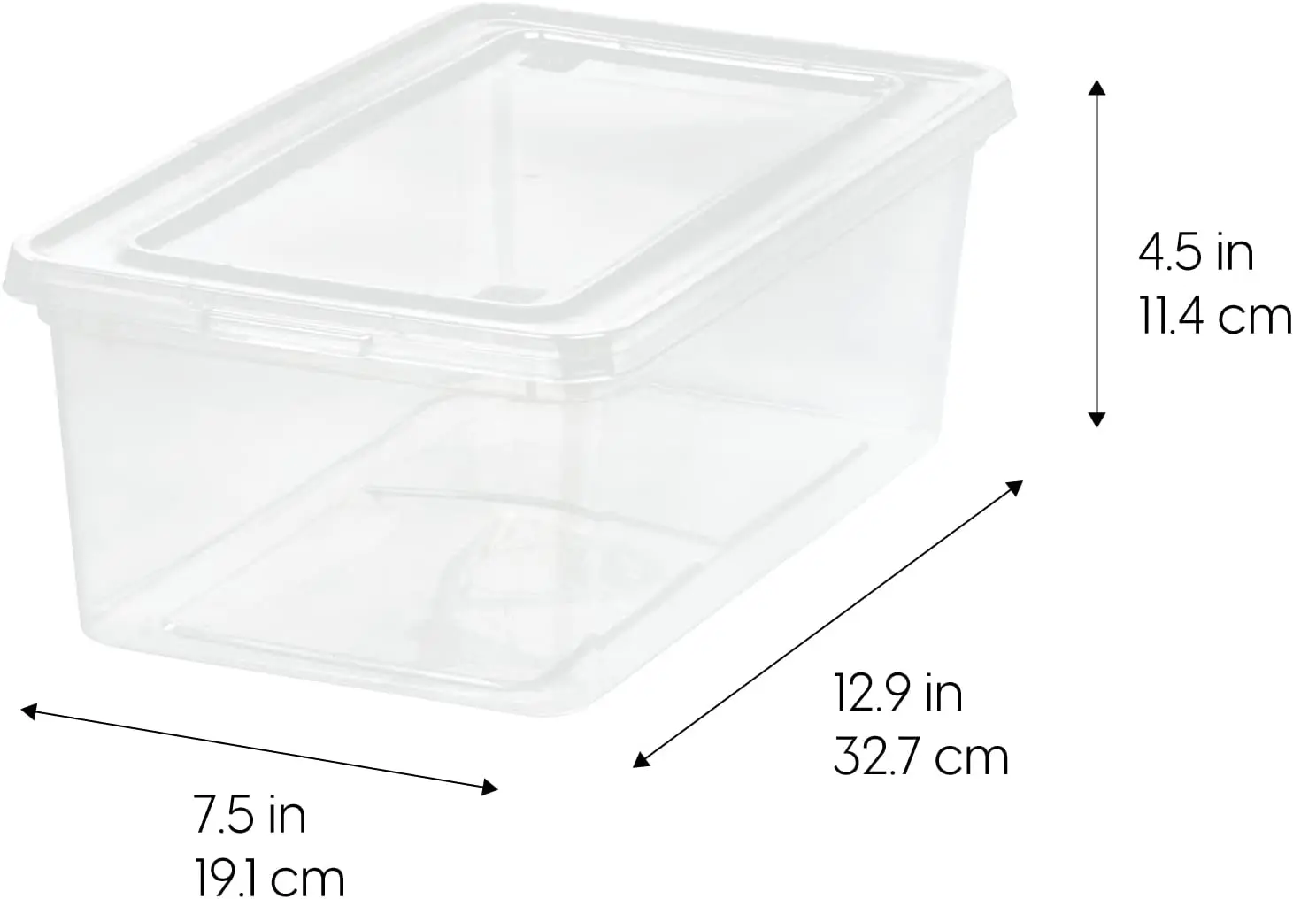 Multifunctional Plastic Storage Container Bin With Latching Lid,Shoe