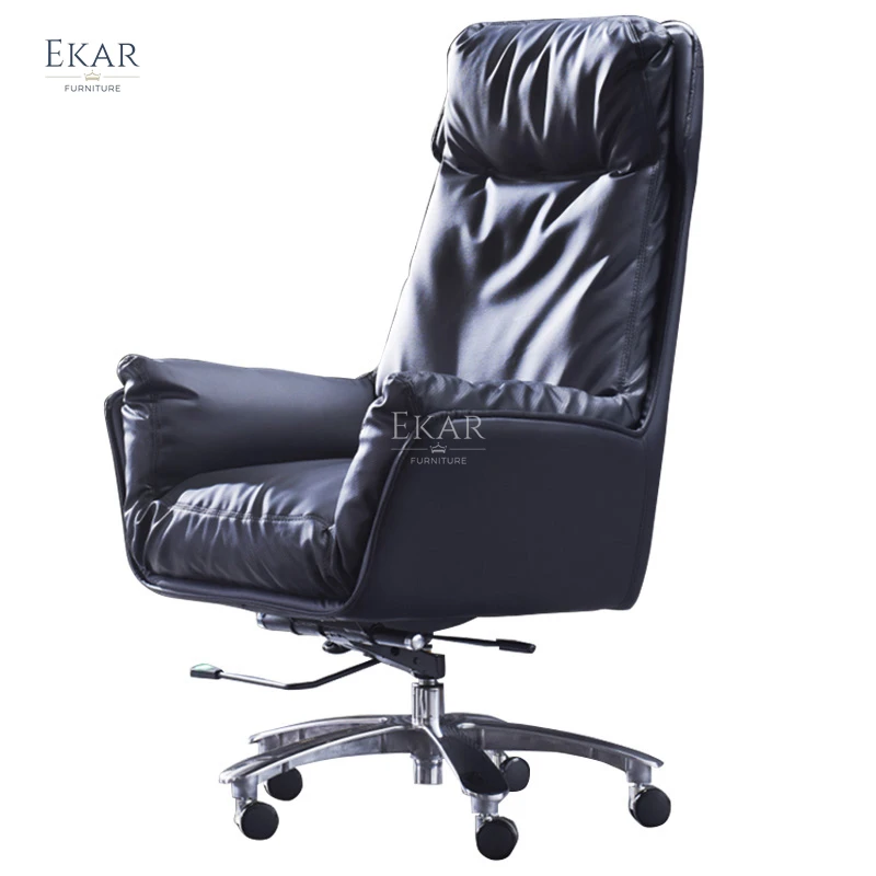 leather light luxury reclining study chair high-end office computer business president office chair