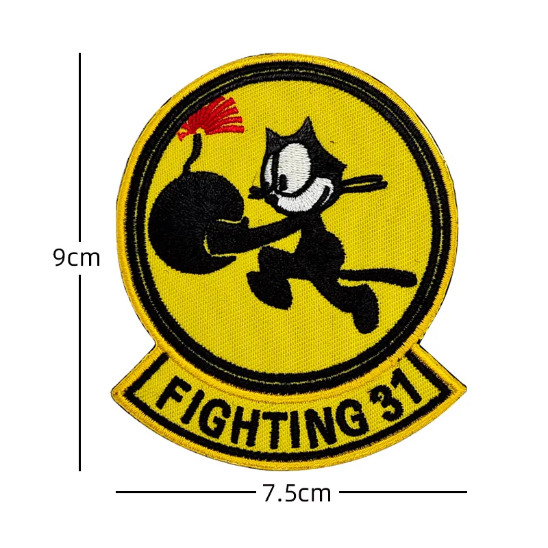 Tomcat F-14 Fighting 31 US Navy Tactical Patches Hook&loop