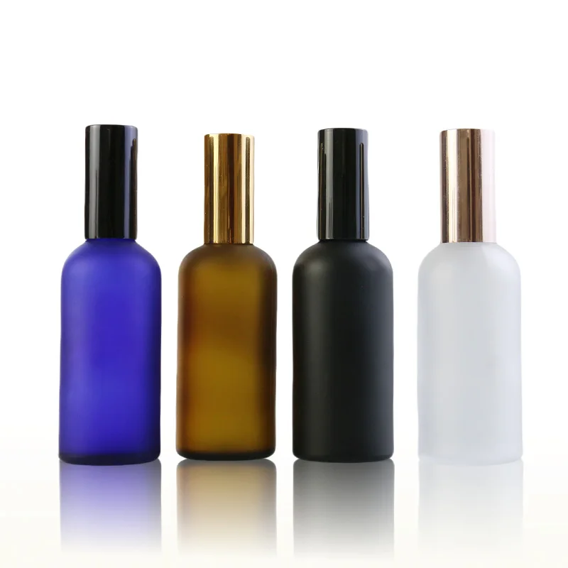 5ml-100ml Frosted Fine Mist Glass Spray Bottle Empty for Perfume and Skin Care Serum Pump Sprayer Carton Packing