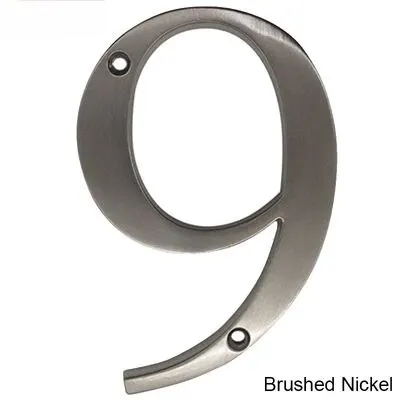 101 мм металлический цифровой номер дома из цинкового сплава современная дверь алфавит для дома и улицы 4 дюйма серебряные цифры адресный знак #0-9