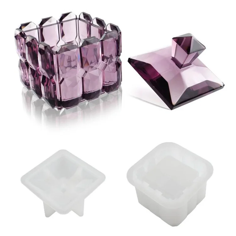 mirror surface high quality silicon mold for storage box and for resin art molds for epoxy resin