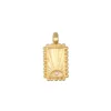 Sole astratto 9 * 12,8 mm oro