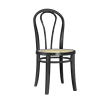 Bentwood Chair Black (Rattan)