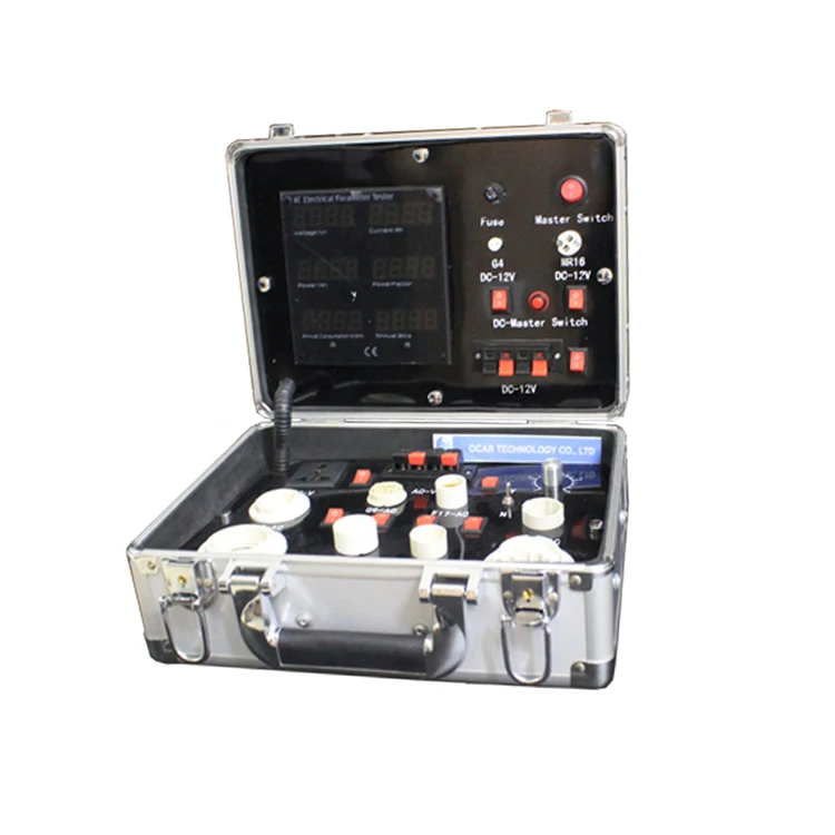 Portable LED Light Bulb LED Tube Display Demo Case Custom LED Demo Test Box for Business Trip