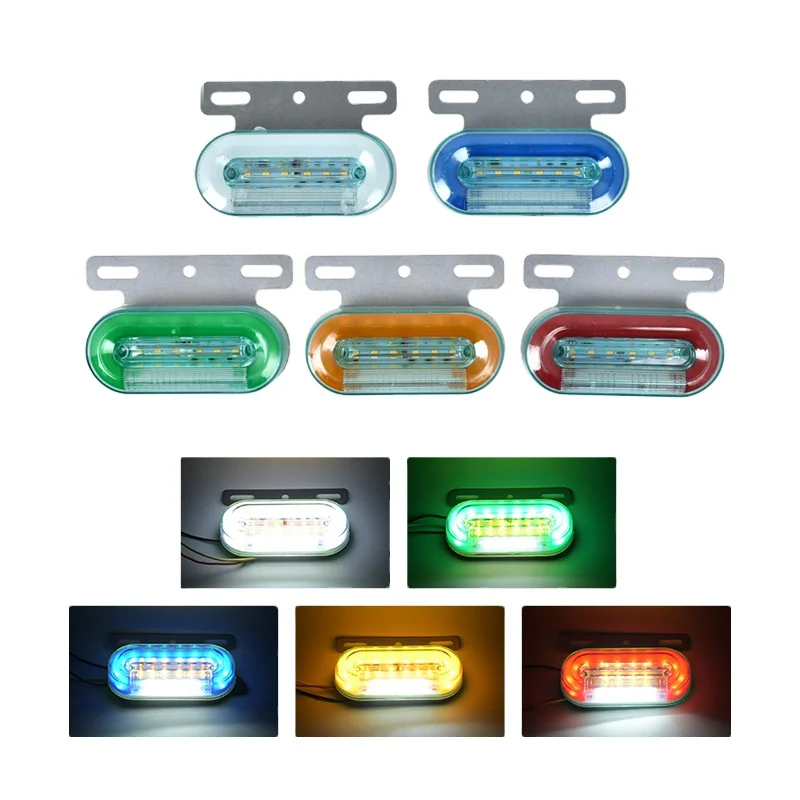 12V24VLED running truck truck side light red yellow blue green white truck side light