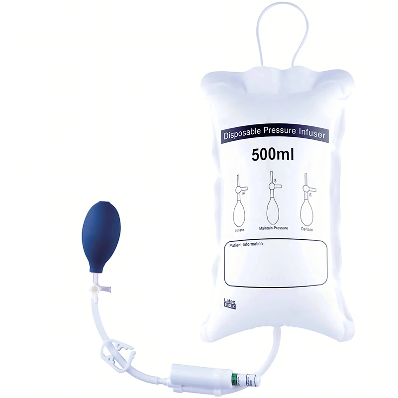 Manual Pressure Infusion Bags with Pressure Indicator Tpu Coated Nylon Pressurse Infusion Bag