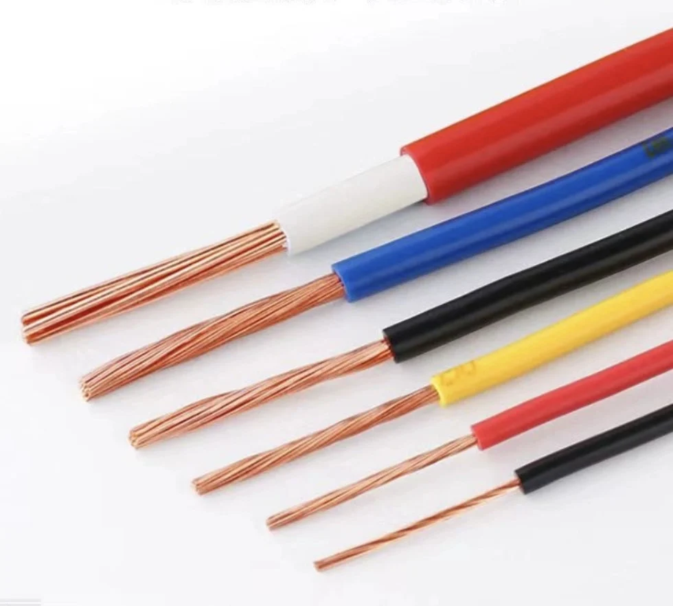 Copper core PVC insulated cloth wire for daily appliances,instruments and telecommunication equipment