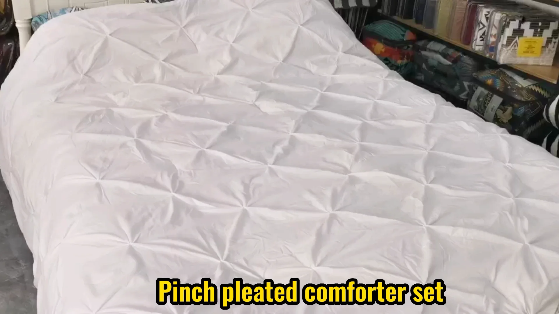 Black Twin Size Comforter Set 6 Pieces Pintuck Bed In A Bag Pinch