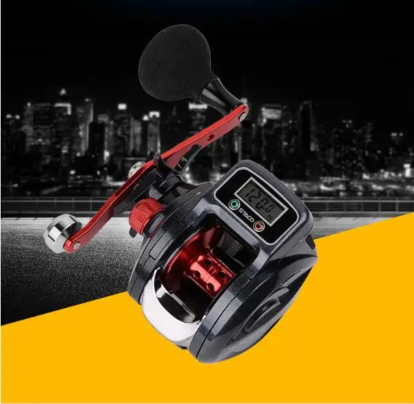 Baitcasting Fishing Reel With Line Counter 9+1 Bearings Baitcaster Reel with Digital Display Fishing 6.3:1 Baitcasting Fishing Reel With Line Counter 9+1 Bearings Baitcaster Reel with Digital Display Fishing 6.3:1