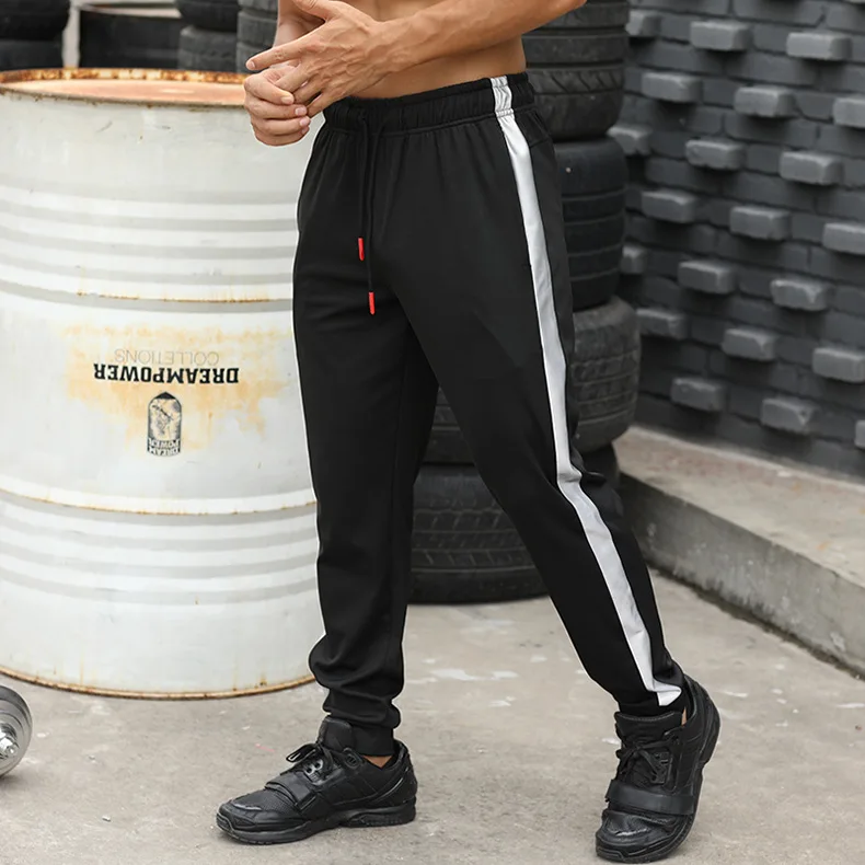 Stacked Joggers Mens Gym Pants With Phone Pockets Running Sports ...