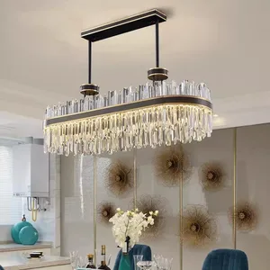 Rustic Bedroom Dining Room Pendant Light Fixtures Lighting Chandeliers Ceiling Luxury Black Led Modern K9 Crystal Chandeliers