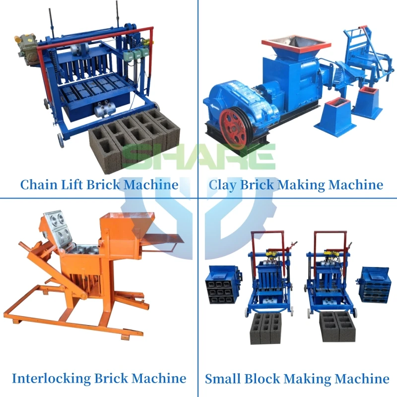 Automatic Red Earth Mud Soil Clay Brick Making Machine Block Making Machine Manual Mobile Soil Mud Clay Bricks Making Machine