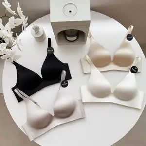 French Style Sexy Comfortable Bra - Deep V Women's Seamless Push-up Underwear